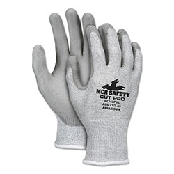 MCR Safety Cut Pro Gloves, Medium, Silver/Gray