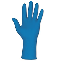 MCR Safety Disposable Latex Gloves, Textured Grip, Powder Free, 11 mil, X-Large, Blue