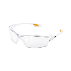 MCR Safety Law® LW2 Series Safety Glasses, Clear Lens, Anti-Fog, TPR Nose Piece and Temple Inserts, Clear Frame