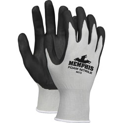 MCR Safety Safety Knit Glove, Nitrile Coated, X-Large, Gray