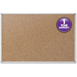 Mead Cork Board, 2 inx1-1/2 in, Aluminum