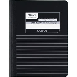 Mead Composition Book, Special Ruled, 9 3/4"x7 1/2", Black Marble