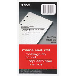 Mead Looseleaf Memo Books 80/ Pack 6 3/4" x 3 3/4"