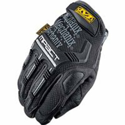 Mechanix Wear M-Pact® Mechanics Glove, Armortex®/D3O®/EVA Foam/Synthetic Leather/TPR/TrekDry®, Size 10, Black/Gray