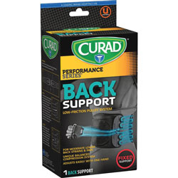 Medline Lower Back Support, Curad, Lightweight, Black
