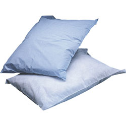 Medline Pillowcases, Poly Tissue, Disposable, 100/BX, Blue
