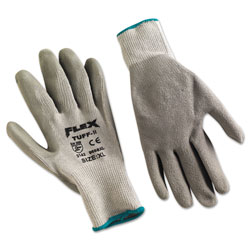 Memphis Glove FlexTuff Latex Dipped Gloves, Gray, X-Large, 12 Pairs