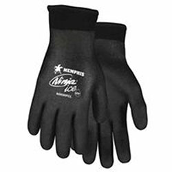 Memphis Glove Ninja® Ice HPT® Fully Coated Insulated Work Gloves, Large, Black