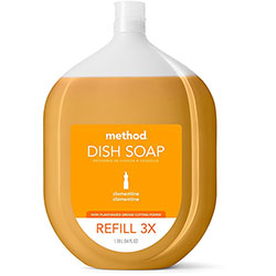 Method Products Dish Soap Refill - Liquid - 54 fl oz (1.7 quart) - Clementine Scent - Orange