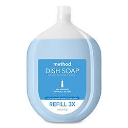 Method Products Dish Soap Refill Tub, Sea Minerals Scent, 54 oz Tub, 4/Carton