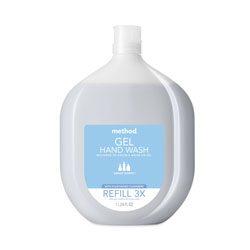 Method Products Gel Hand Wash Refill Tub, Sweetwater, 34 oz Tub, 4/Carton