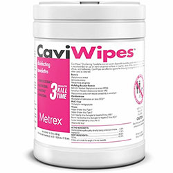 Metrex CaviWipes, Wipe, 6 in Width x 6.75 in Length, 12/Carton