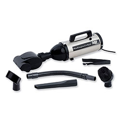 Metropolitan Vacuum Evolution Hand Vacuum with Turbo Brush, Silver/Black