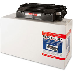Micromicr MICR Toner Cartridge, Alternative for HP 49X, Laser, 6000 Pages, Black, 1 Each