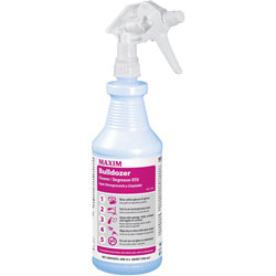 Midlab Bulldozer Cleaner/Degreaser RTU - Ready-To-Use Liquid, Spray - 32 fl oz (1 quart) - Lemon Scent - 12 / Carton - Yellow