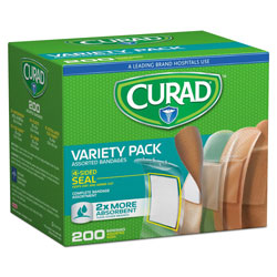 Curad Variety Pack Assorted Bandages, 200/Box