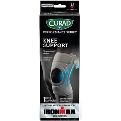 Curad Performance Series Knee Supports - Gray - Neoprene