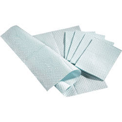 Medline Pro Towels, Two-Ply, 13"x18", 500/BX, Blue