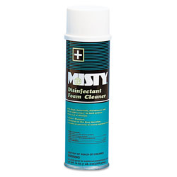 Misty Disinfectant Foam Cleaner, Fresh Scent, 19oz Aerosol, 12/Carton