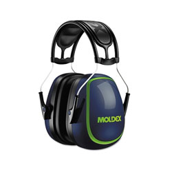 Moldex MX Series Earmuffs, 27 dB, Black/Blue/Green, Headband