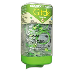 Moldex PlugStation® Earplug Dispenser, Disposable Plastic Bottle, Foam Earplugs, Green, Glide® Twist-In