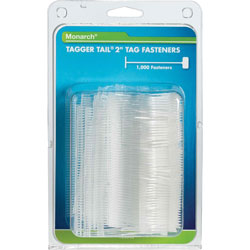 Monarch Tagger Tail Fasteners, Polypropylene, 2 in Long, 1,000/Pack