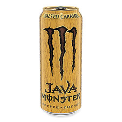 Monster® Java Monster Cold Brew Coffee, Salted Caramel, 15 oz Can, 12/Pack