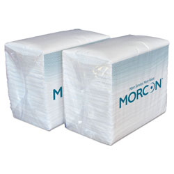Morcon Paper Morsoft Dinner Napkins, 2-Ply, 14.5 x 16.5, White, 3,000/Carton