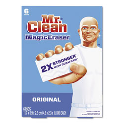 Mr. Clean Magic Eraser, Original Scent, 6 Per Box, 6/Case, 36 Total