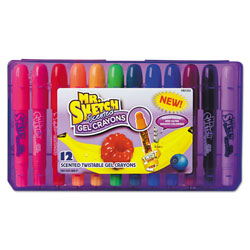 Mr. Sketch® Scented Gel Crayons, Assorted, 12/Pack