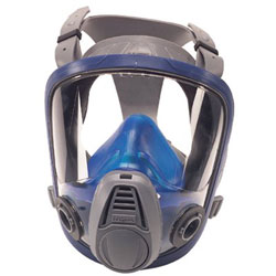 MSA Advantage 3200 Full-Facepiece Respirator, Medium, Silicone, Blue