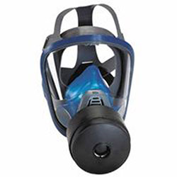 MSA Chin-Type Gas Mask, Medium, Silicone, Particles, Vapors and Gases