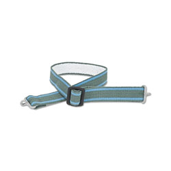MSA Chinstrap, for MSA Hard Hats, Attaches to Shell, 3/4 in W, Gray/Blue Stripes