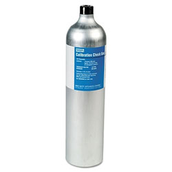 MSA RP Reactive Gas Calibration Cylinder, 58 L, 1.45% CH4, 15% O2, 60 PPM CO, 20 PPM H2S, Aluminum