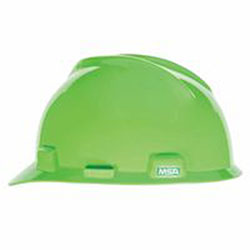 MSA V-Gard Protective Caps, Fas-Trac Ratchet, Cap, Bright Lime Green