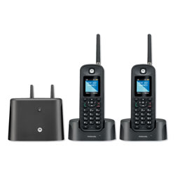 Motorola MTR0200 Series Digital Cordless Telephone with Answering Machine, 2 Handsets