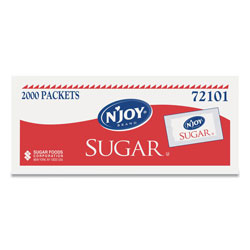 N'Joy Sugar Packets, 0.1 oz, 2,000 Packets/Box