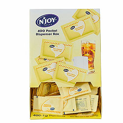 N'Joy Yellow Sucralose Sugar Substitute, 0.035 oz (1 g), Sucralose, 400/Box