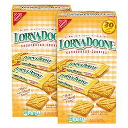 Nabisco Lorna Doone Shortbread Cookies, 1.5 oz Packet, 30/Box, 2 Boxes/Carton, Delivered in 1-3 Business Days
