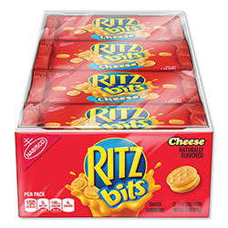Nabisco Ritz Bits, Cheese, 1 oz Pouch, 12/Pack