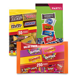 National Brand MARS, Hershey's and Wrigley's Fun Size Chocolate Variety, 168.81 oz Bag, 3/Carton