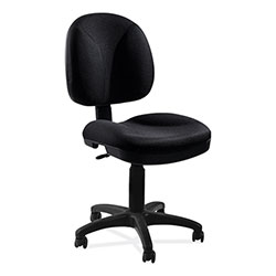 National Public Seating Comfort Task Chair, Supports Up to 300 lb, 19 in to 23 in Seat Height, Black Seat/Back, Black/Base