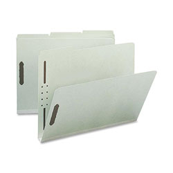 Nature Saver Pressboard Fastener Folder, 25 Pt, 1 Expandable, 1/3 Tab, Letter, 25/Box