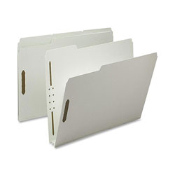 Nature Saver Pressboard Fastener Folder, 25 Pt, 2 Expandable, 1/3 Tab, Letter, 25/Box