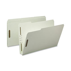 Nature Saver Pressboard Fastener Folder, 25 Pt, 2 Expandable, 1/3 Tab, Legal, 25/Box