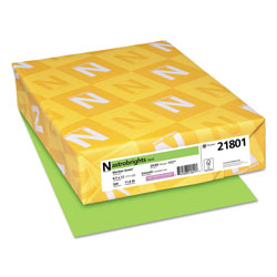 Neenah Paper Color Paper, 24 lb, 8.5 x 11, Martian Green, 500/Ream