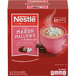 Nestle Rich Chocolate Hot Cocoa Mix w/Marshmallows, 11.36 oz, 50/Box