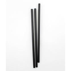 Netchoice 8.5 in Giant Black Unwrapped Straw, Case of 3200