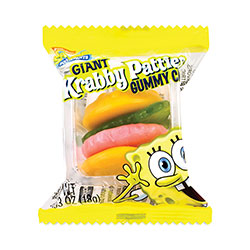 Nickelodeon™ SpongeBob Squarepants Giant Krabby Patties Gummy Candy, 0.63 oz Pack, 36/Box