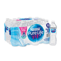 Nestle Pure Life Purified Water, 0.5 liter Bottles, 24/Carton, 78 Cartons/Pallet
